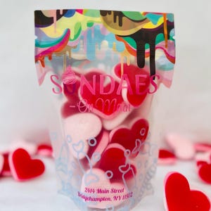 Sundaes On Main Candy Room, Tom’s Sweethearts Heart Gummies, Swedish Made Candy 8oz Candy Bag **High Demand**