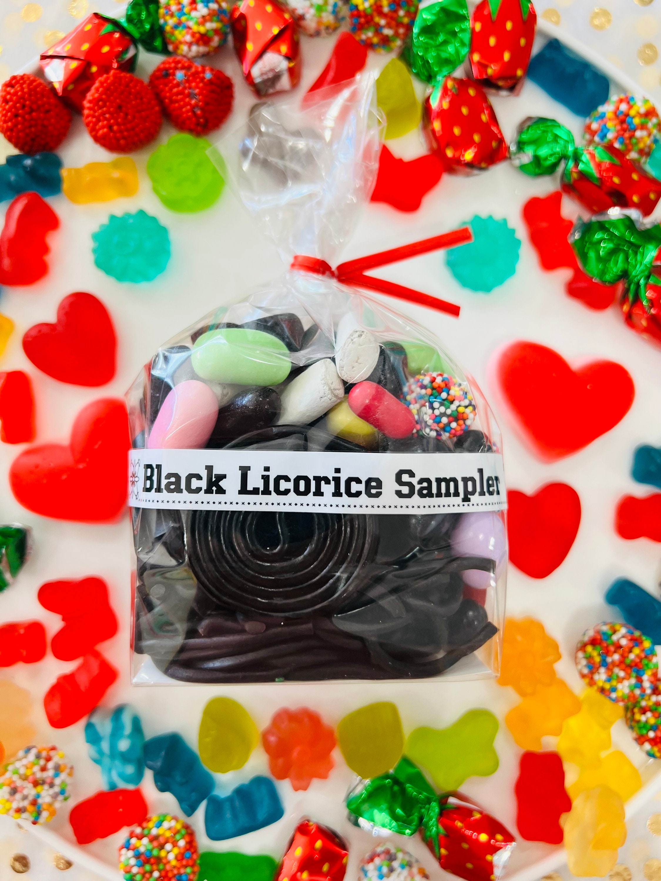 Black Licorice Sampler, Bagged Candy, Licorice Candy, Black Licorice