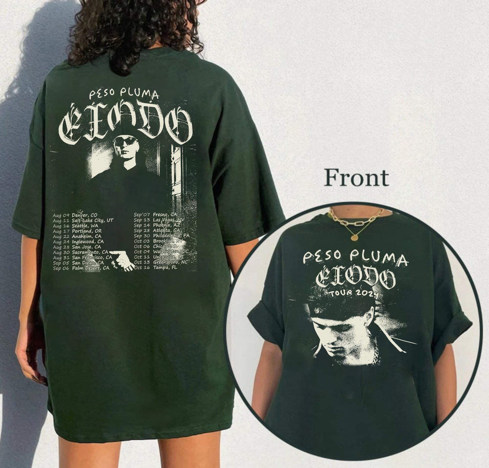 Vintage Peso Pluma Exodo Tour 2024 Shirt - Etsy