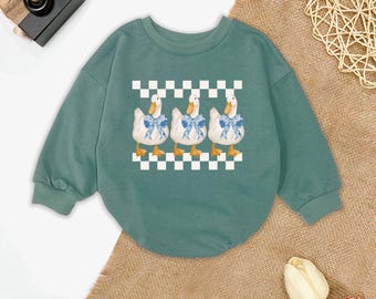 Cute Silly Goose baby Bubble Romper, Silly Goose Baby Bodysuit, Funny Silly Goose Baby, Animal Baby Clothes, Goose Lover, Baby Shower Gift
