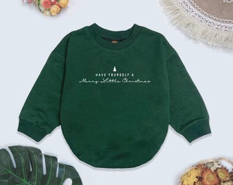 Have Yourself a Merry Christmas Baby Sweater Romper, Christmas Theme Baby Bodysuit, Minimal Christmas, Holiday Giftful, Cute Xmas Giftful