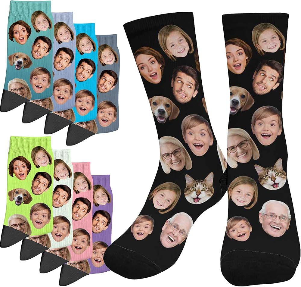 Custom Face Socks With Picture, Personalized Socks With Photo ...