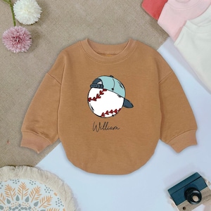 Mono de béisbol personalizado para bebé, sudadera, conjunto deportivo para niño.