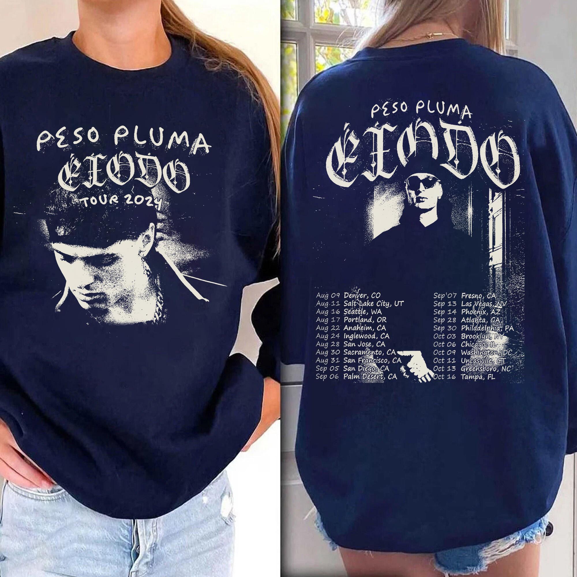 Vintage Peso Pluma Exodo Tour 2024 Shirt - Etsy