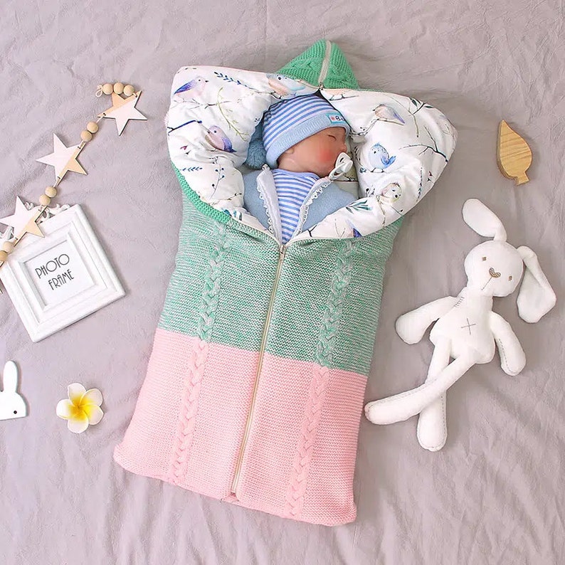 Baby Sleeping Bag Wrap Cute Newborn Baby Supersoft Baby Etsy