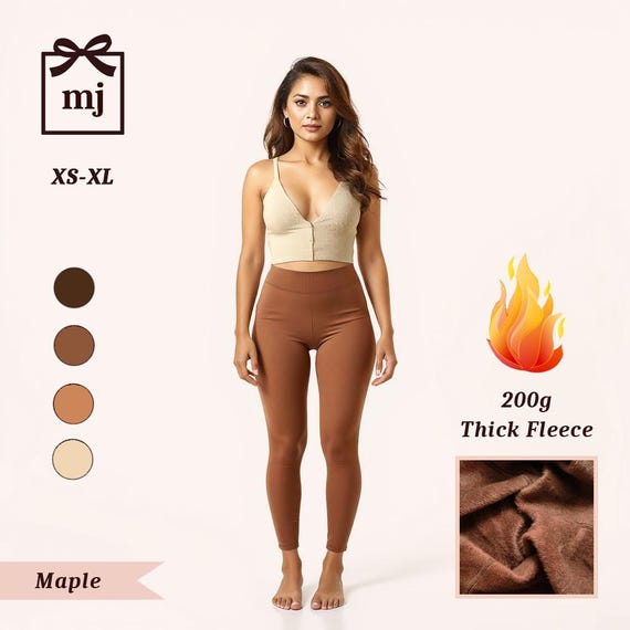 thick fleece tights