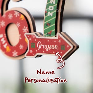 Custom Name Viral 67 Ornament, Six Seven Funny Christmas Ornament, Teen Slang Ornament Funny Gift, Gen Alpha Humor, 67 Meme Ornament image 6