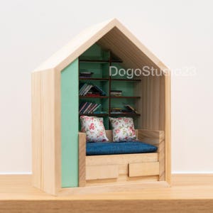 Personalized Anxiety Miniature Bookshelf, Book Lover Gift image 2