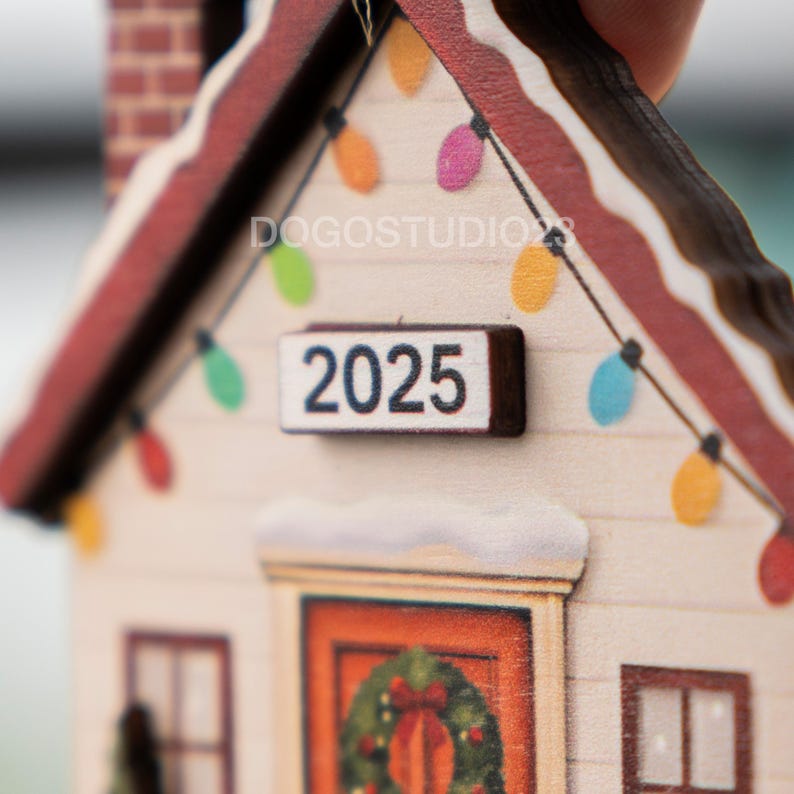 Personalized First Christmas in New Home Ornament 2025, Housewarming Homeowners Newlywed Christmas Gift immagine 7