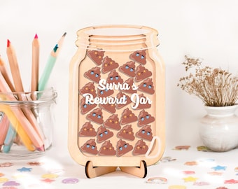 Potty Training Reward Jar, Kids Behavior, Magnetic Daily Routine
