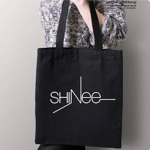 SHINee Shawol Tote Bag, KPOP Merchandise, Fan Supporter Bag, Shoulder Bag, Gift for SHINee Fans Tote Bag Kpop Fashion Cute Key Minho Taemin