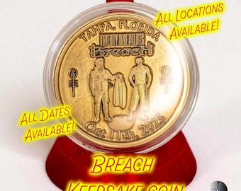 Twenty One Pilots Inspired - Breach Concert Keepsake Coin - All Dates!