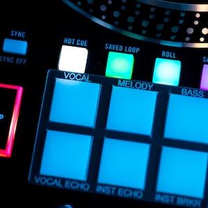 RANE One / Seventy-Two MKII - STEMS Pad Labels - Laser Cut and Engraved 1/16&quot; Acrylic! (Removable)