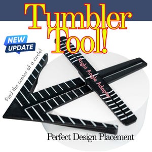 Ultimate Laser Engraving Placement Tool - Circle Center Finder - Full Wrap Placement Aid - A great gift for the laser owner in your life!