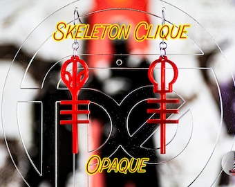 Twenty One Pilots Earrings: Opaque Skeleton Clique Fan Gift