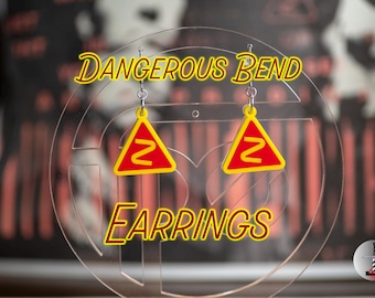 Dangerous Bend Earrings - Twenty One Pilots - Clancy - Bandito - Skeleton Clique - TOP Gift - Clikkie
