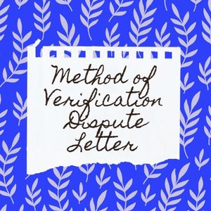 Método de verificação - Modelo de carta de disputa para FCRA 611 - Reparo de crédito DIY para dívida verificada - Repare seu próprio crédito.