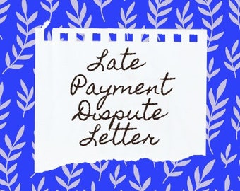 Late Payment Removal Deletion Dispute Letter DIY Credit Repair Template ...