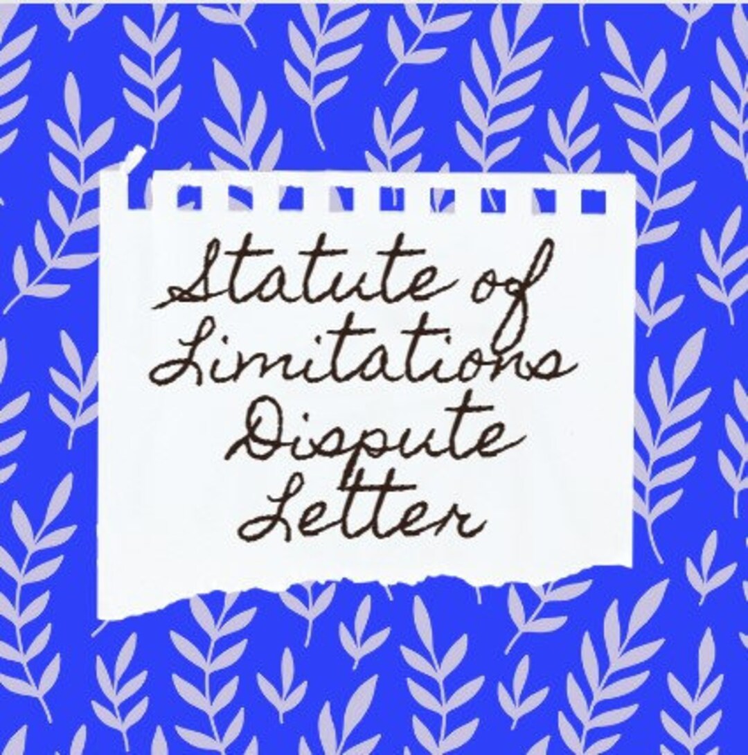 Statute of Limitations expired Debt Dispute Letter Template SOL DIY