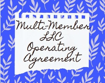 Multi-Member-GmbH-Betriebsvereinbarung, von einem Rechtsbeistand erstellt (Digitaler Download)