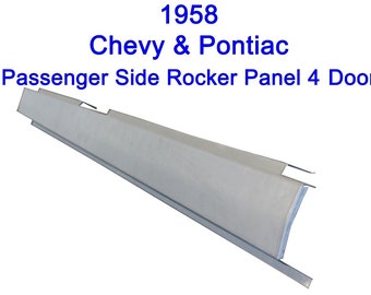 Passenger Side Outer Rocker Panel 4Door Fits 1958 Chevy Chevrolet Pontiac