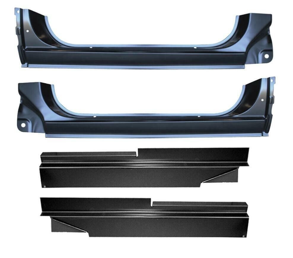Inner & Outer Rocker Panel Rust Repair 4pc Kit Fits 7387 Chevy GMC