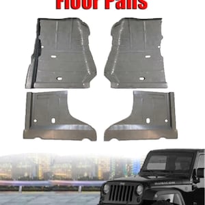 Unlimited Floor Pan Set 4Pc. Set Fits 2007-2018 Lh  and  Rh Jeep Jk Wrangler & Wrangler