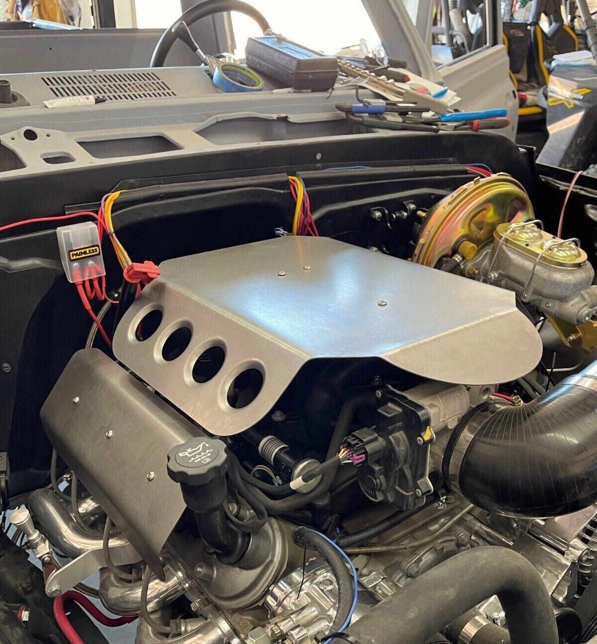 Custom Ls Engine Cover 4.8 5.3 6.0 Truck Intake Fits 1999-2006 Silverado Sierra
