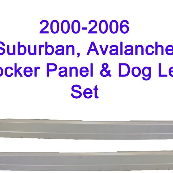 Best For Less Stainless Steel Rocker Panel Trim For 2000-2006 Chevy Suburban (No Flare) - Chrome