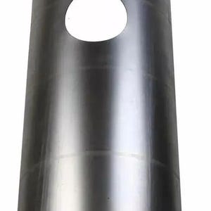 May include: A silver metal sheet with a curved shape and a circular hole in the center.
