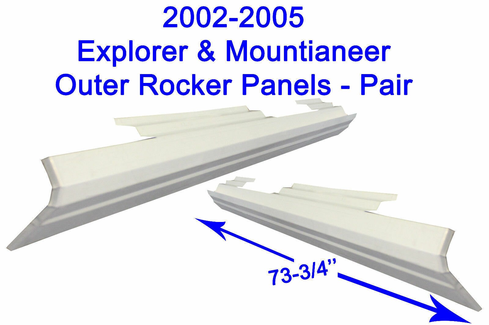 Slip-on Rocker Panel Set of Left and Right Fits 2002-2005 Ford Explorer ...