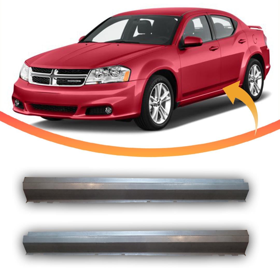 Dodge Rocker Panel Steel Outer Rocker Panels 4 Door for Dodge Avenger 2008-2014 New Pair ...