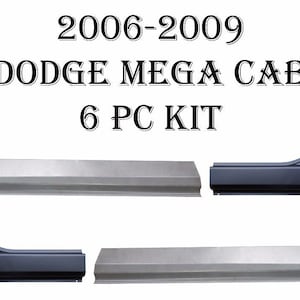 6Pcs Rocker Panels & Cab Corner Kit fits 06-09 Ram Mega Cab 1500 2500 3500