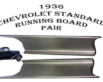 Delivery Steel Running Board Set 36 Fits 1936 Chevrolet Chevy Standard and Sedan