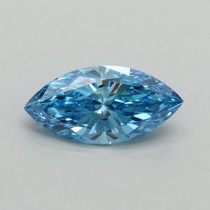 Fancy Vivid Blue Marquise Cut Lab grown Diamond | IGI Certified Diamond For High-End Rings, Pendants & Custom Designs