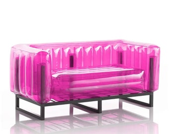 Crystal Pink Aluminum Yomi EKO Sofa