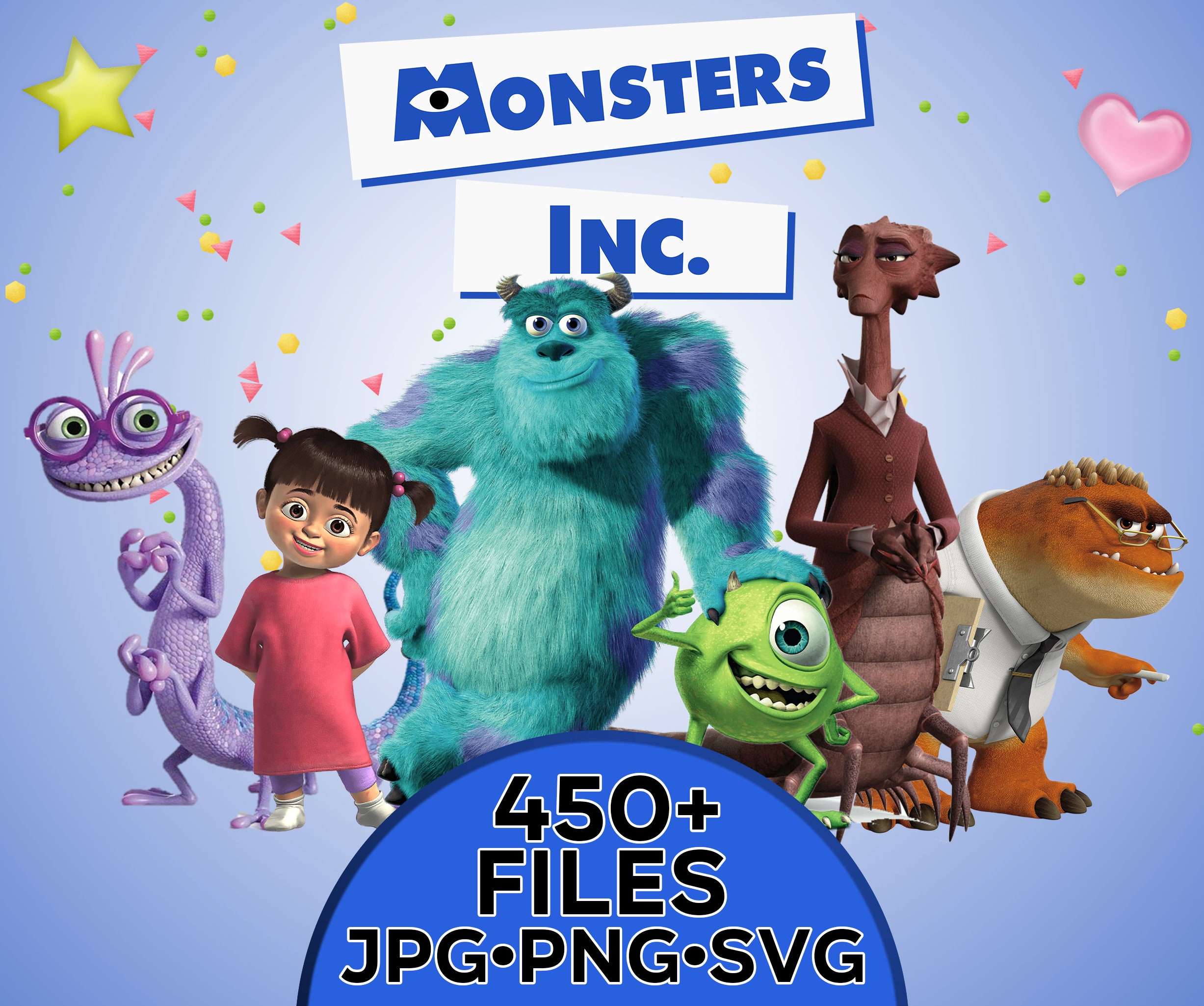 Monsters Clip Art is Inspired by Monsters Inc. Pack Comes With 