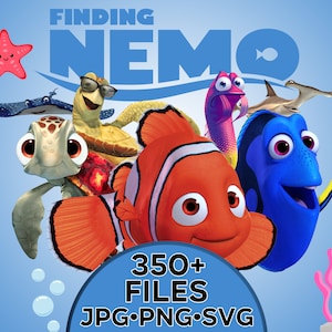 Finding Nemo PNG, Finding Nemo Clipart,Nemo Dory Clipart, Nemo PNG, Under the Sea Birthday,Finding Nemo Digital Papers, Nemo Clipart PNG, image 1