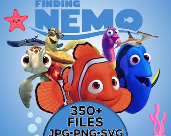 Het vinden van Nemo PNG, het vinden van Nemo clipart, Nemo Dory clipart, Nemo PNG, onder de zee verjaardag, het vinden van Nemo digitale papers, Nemo clipart PNG,