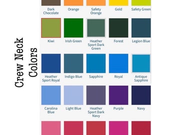 Toutes les options de couleur