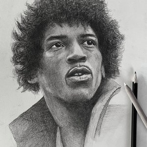 Hand Drawn Custom Graphite Portrait from Your Photo