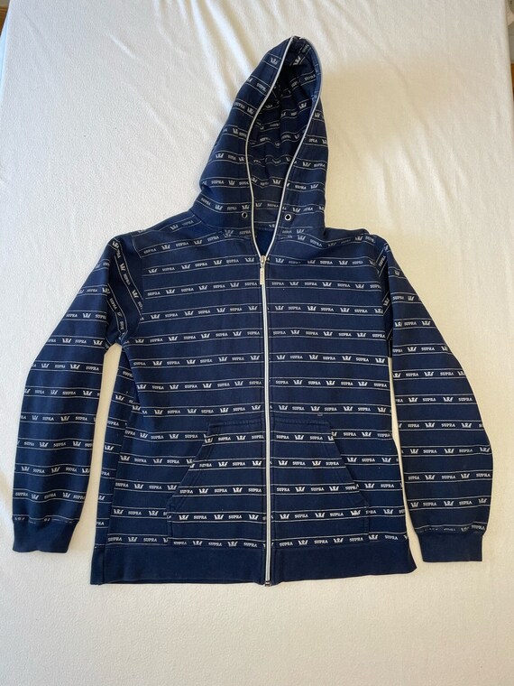 パーカー・フーディ No.1095 A printing hood ZIP-UP (3color) KOZY Alphabet Printed Zipper white fox hoodie - Casual Coat