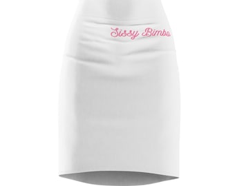 Subtle &quot;Sissy Bimbo&quot; logo Mini Skirt