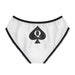 QoS Booty Shorts With QoS Symbol For Queen Of Spades (Regular Fit, X-Small, Red-White) At Women's Clothing Store