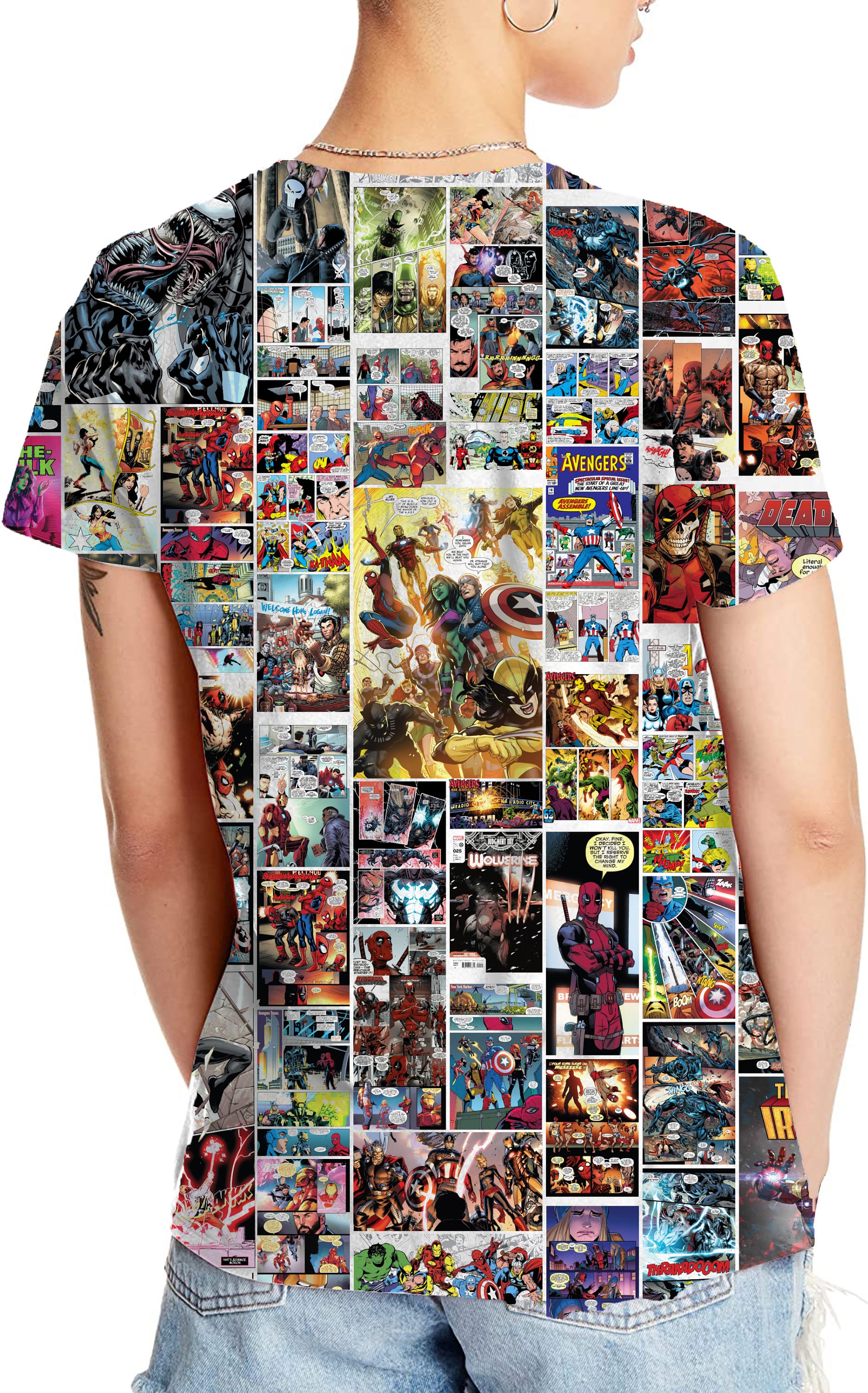 Marvel Comics Digital Download Super Heroes Print Pattern Texture ...
