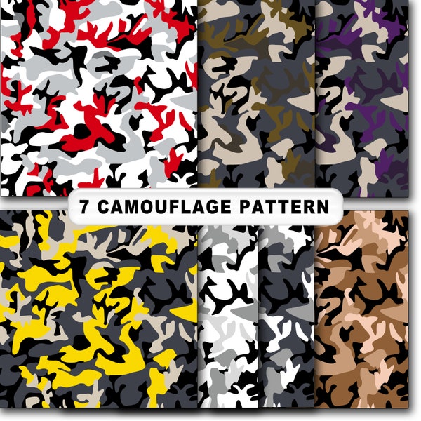 Camouflage seamless digital print geometric illustration colorful fabric print outdoor wear army team hide soldier military