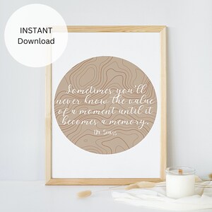 Wall Decor Printable Wall Art Colorful Wall Art Groovy Wall Art Motivational Instant Download Dr. Seuss Quote