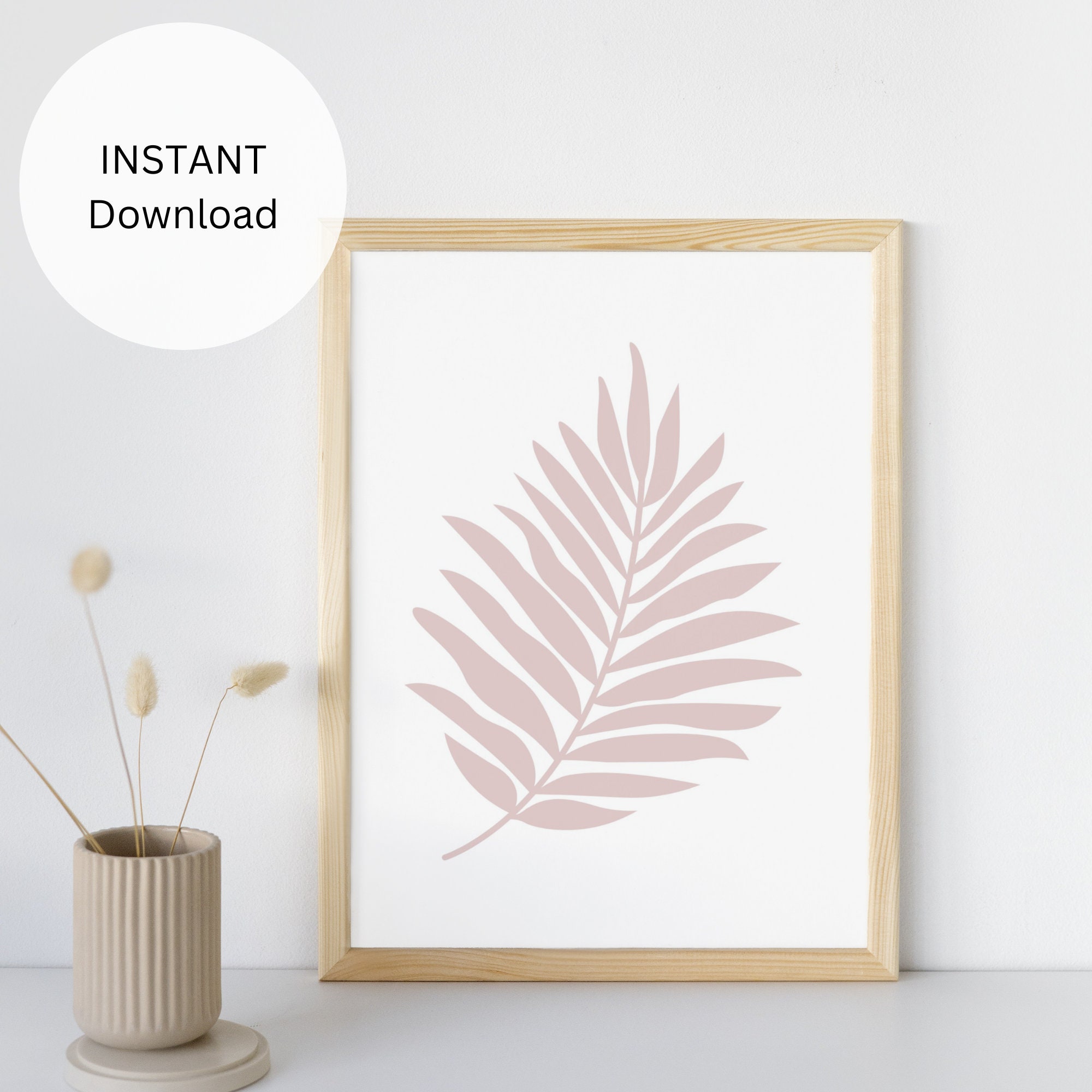 Boho Decor Boho Floral Print Printable Minimalist Wall Art Print ...