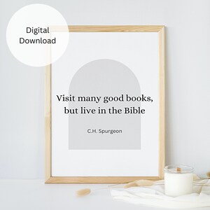 Wall Decor Printable Wall Art Christian Wall Art Print Minimalist Decor Christian Art Christian Gift Instant Download Charles Spurgeon Quote