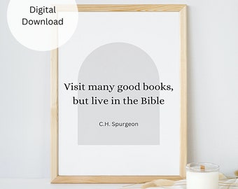 Wall Decor Printable Wall Art Christian Wall Art Print Minimalist Decor Christian Art Christian Gift Instant Download Charles Spurgeon Quote